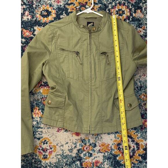 Vintage Gap Women’s Army Green Utility Military Jacket Size Medium Y2K Outdoors - Picture 6 of 9